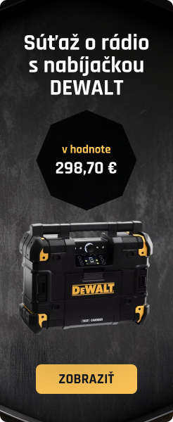 Súťaž o rádio s nabíjačkou TSTAK  DWST1-81078 DEWALT v hodnote 241,70 € gallery main image