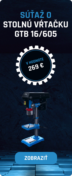 Súťaž o stolnú vŕtačku GTB 16/605 v hodnote 269 € gallery main image