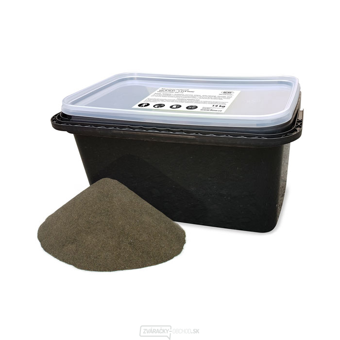 Pieskovacia zmes - abrazivo vedierko 14 kg, zrnitosť 0,01-1,315 mm