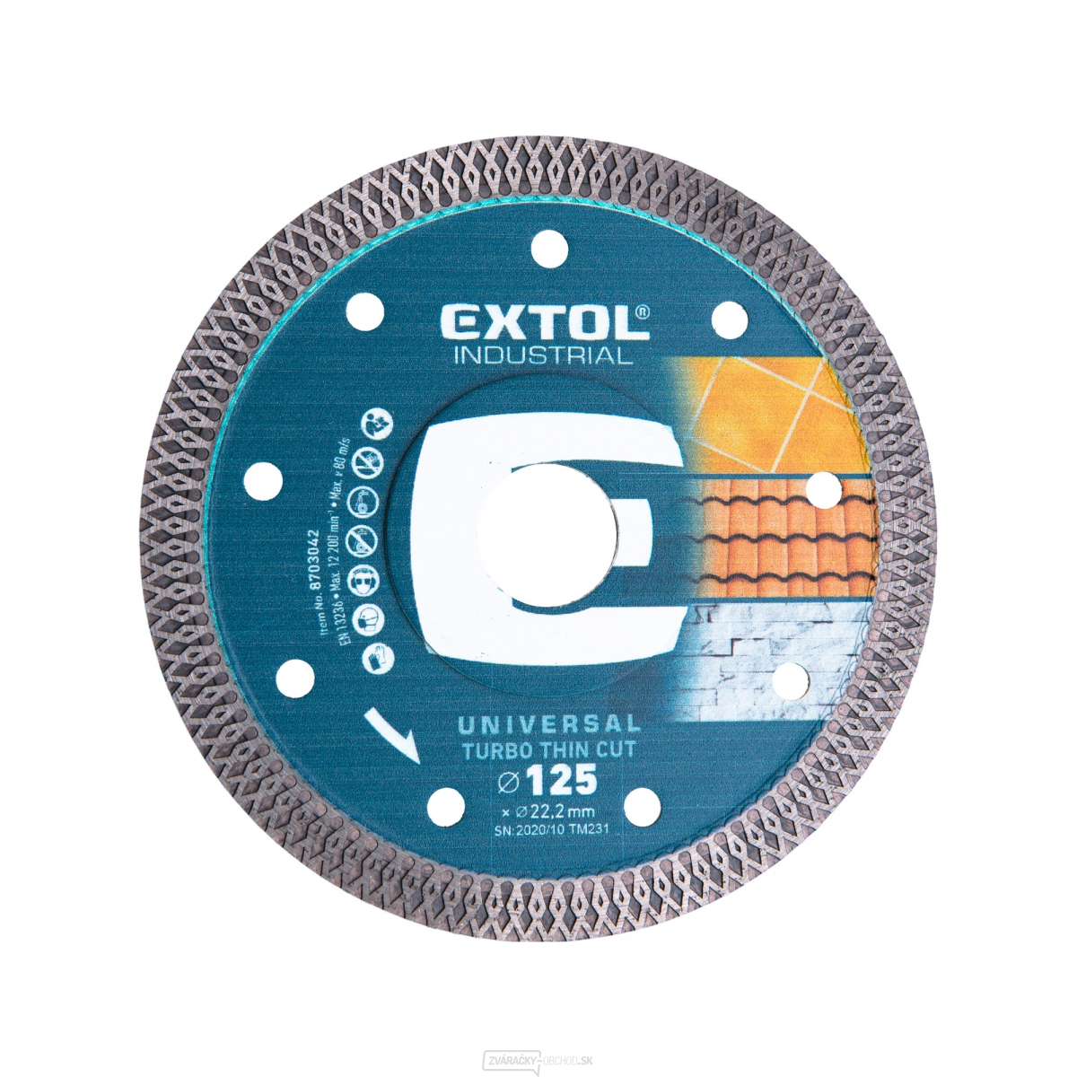 Kotúč diamantový rezný turbo Thin Cut, 125x22,2mm Kotúč diamantový rezný turbo Thin Cut, 125x22,2mm gallery main image