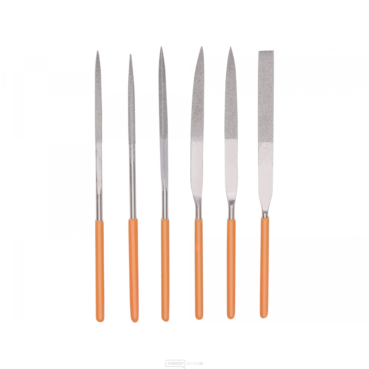 Pilníky diamantové ihlové - 6ks