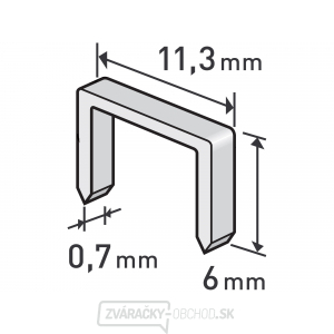 Spony- balenie 6mm - 1000ks gallery main image