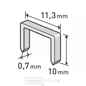 Spony, 10mm - 1000ks