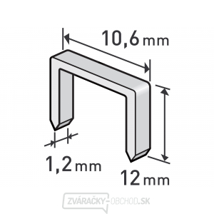 Spony, 12mm - 1000ks