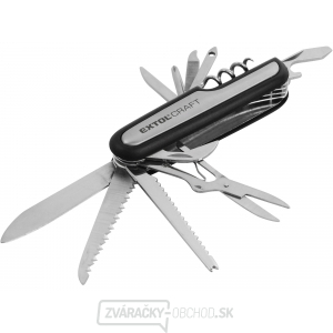 Nôž vreckový zatvárací 11 dielna, nerez - 90mm Nôž vreckový zatvárací 11 dielna, nerez - 90mm gallery main image