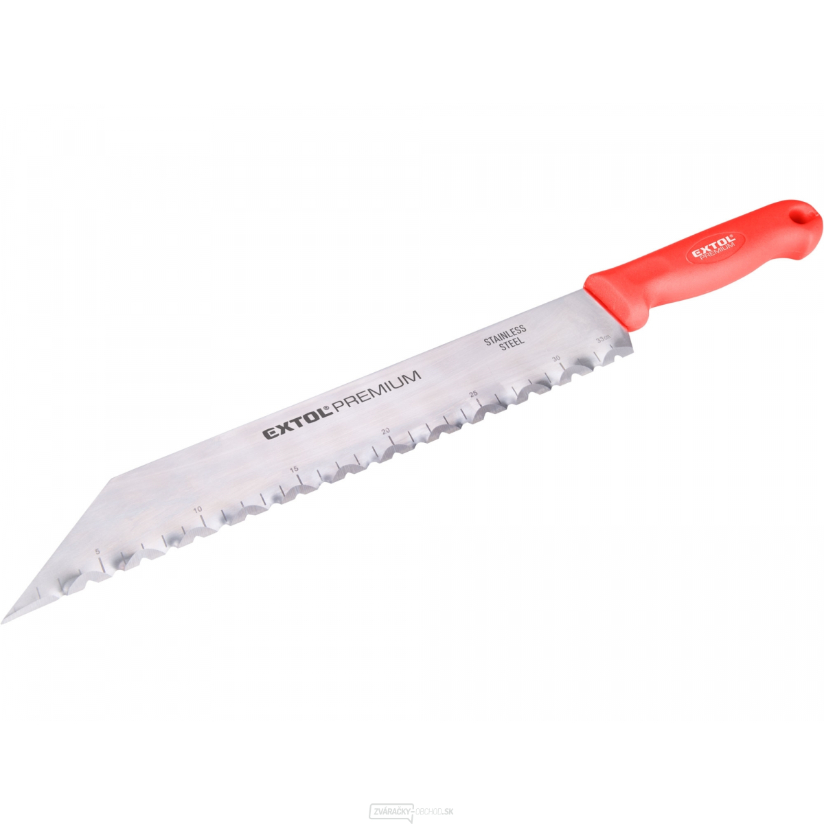 Nôž na stavebné izolačné hmoty nerez - 480/340mm