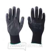 Rukavice z polyesteru polomáčané v PU - vel.9 (čierne) Rukavice z polyesteru polomáčané v PU - vel.9 (čierne) gallery main image
