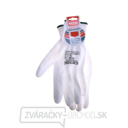 Polyesterové rukavice z PU - veľkosť 10 (biele) Náhľad