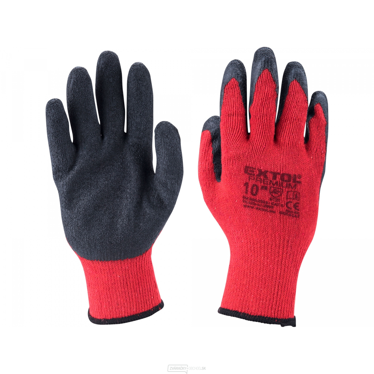 Rukavice bavlnené polomáčané v LATEXU - vel.10 Rukavice bavlnené polomáčané v LATEXU - vel.10 gallery main image