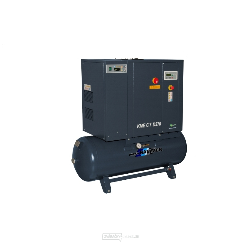 Skrutkový kompresor KME C7 E - 10bar + vzdušník 270l