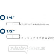 Klíče nástrčné,prodloužené sada 20ks, 4700012 Náhľad