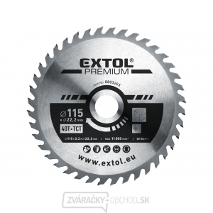 Kotúč pilový s SK plátky 115x1,3x22,2mm, 40T Kotúč pilový s SK plátky 115x1,3x22,2mm, 40T gallery main image