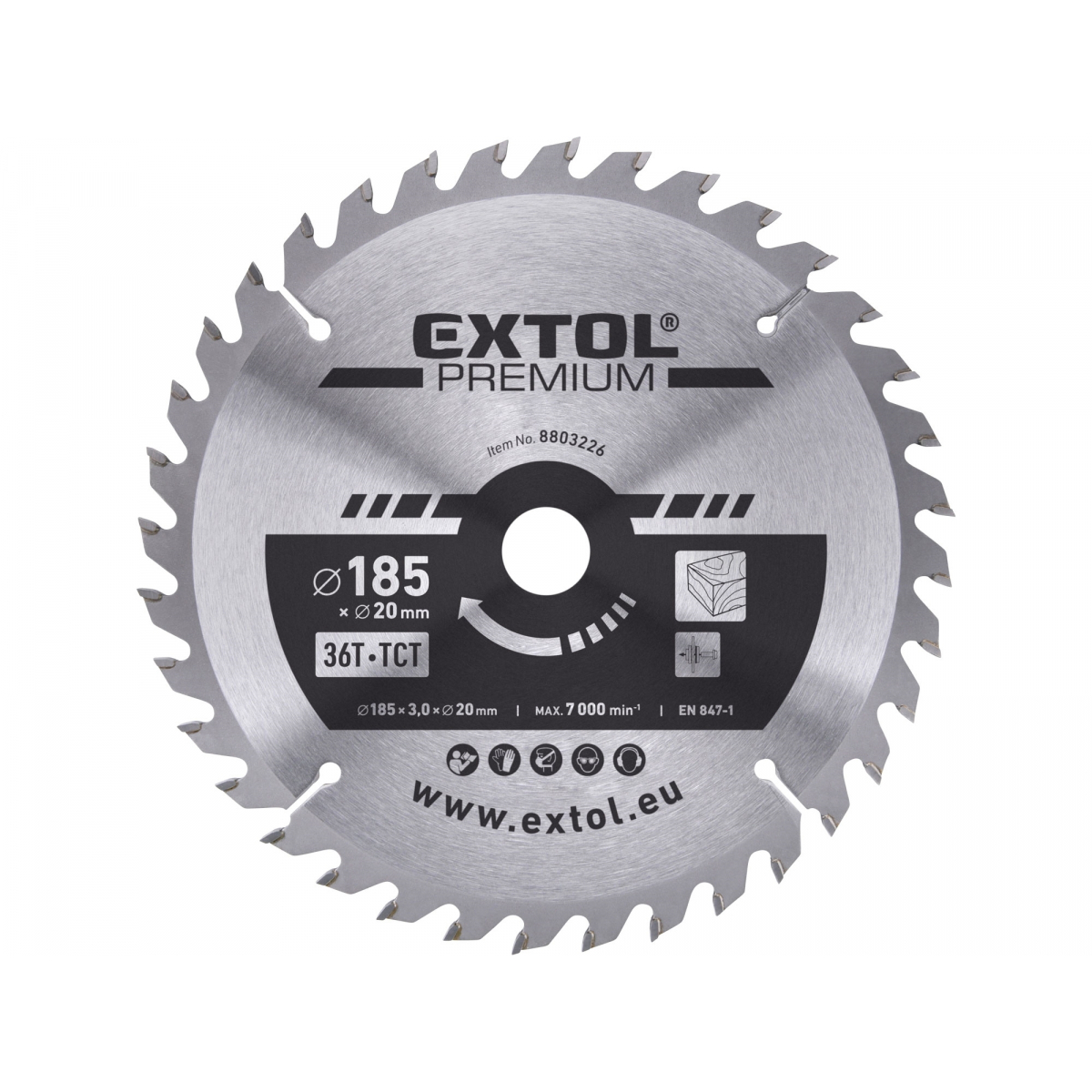 Kotúč pilový s SK plátky 185x2,2x20mm, 36T
