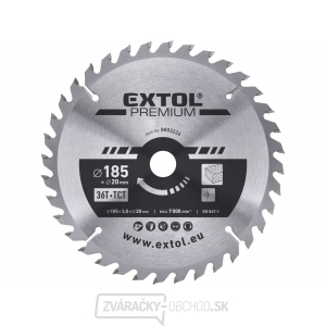 Kotúč pilový s SK plátky 185x2,2x20mm, 36T Kotúč pilový s SK plátky 185x2,2x20mm, 36T gallery main image
