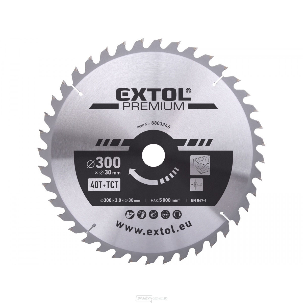 Kotúč pilový s SK plátky 300x2,2x30mm, 40T