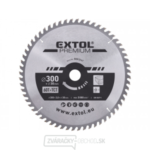 Kotúč pilový s SK plátky 300x2,2x30mm, 60T Kotúč pilový s SK plátky 300x2,2x30mm, 60T gallery main image