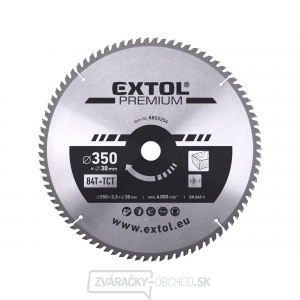 Kotúč pilový s SK plátky 350x2,5x30mm, 84T Kotúč pilový s SK plátky 350x2,5x30mm, 84T gallery main image
