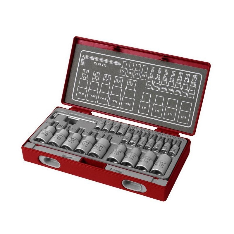 Klíče zástrčné a nástrčné TORX, sada 23ks, 4700021