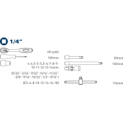 Gola sada Fortum MULTI-LOCK - 19 ks Náhľad