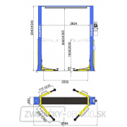 Dvojstĺpový zdvihák Golemtech 4000 kg bezprejazdový Dvojstĺpový zdvihák Golemtech 4000 kg bezprejazdový náhled