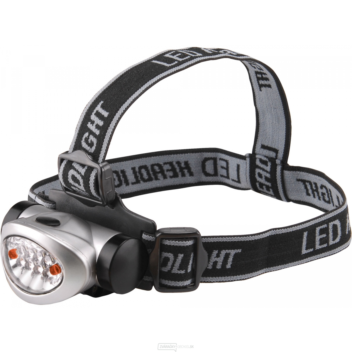 Čelovka 8+ 2 LED diód, 15m, 3xAAA