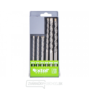 Vrtáky příklepové do betonu, sada 6ks Vrtáky příklepové do betonu, sada 6ks gallery main image