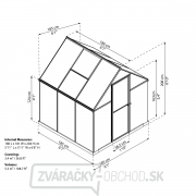 Polykarbonátový skleník Palram multiline 6x6 Náhľad