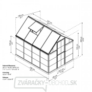 Polykarbonátový skleník Palram hybrid 6x8 Náhľad