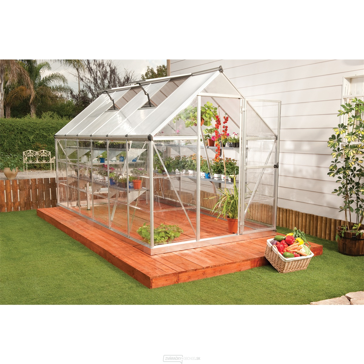 Polykarbonátový skleník Palram hybrid 6x12