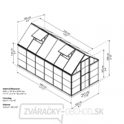 Polykarbonátový skleník Palram hybrid 6x12 Náhľad