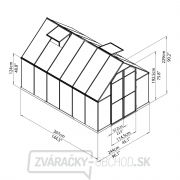 Polykarbonátový skleník Essence 8x12 silver Náhľad