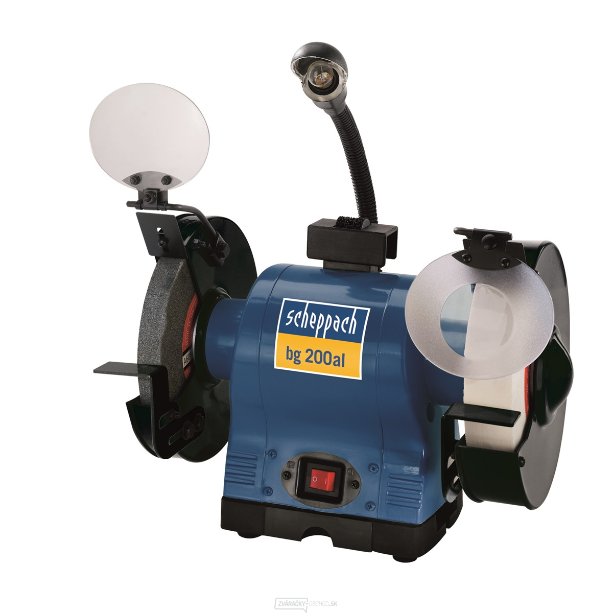 Dvojkotúčová brúska s bielym kameňom BG 200 AL