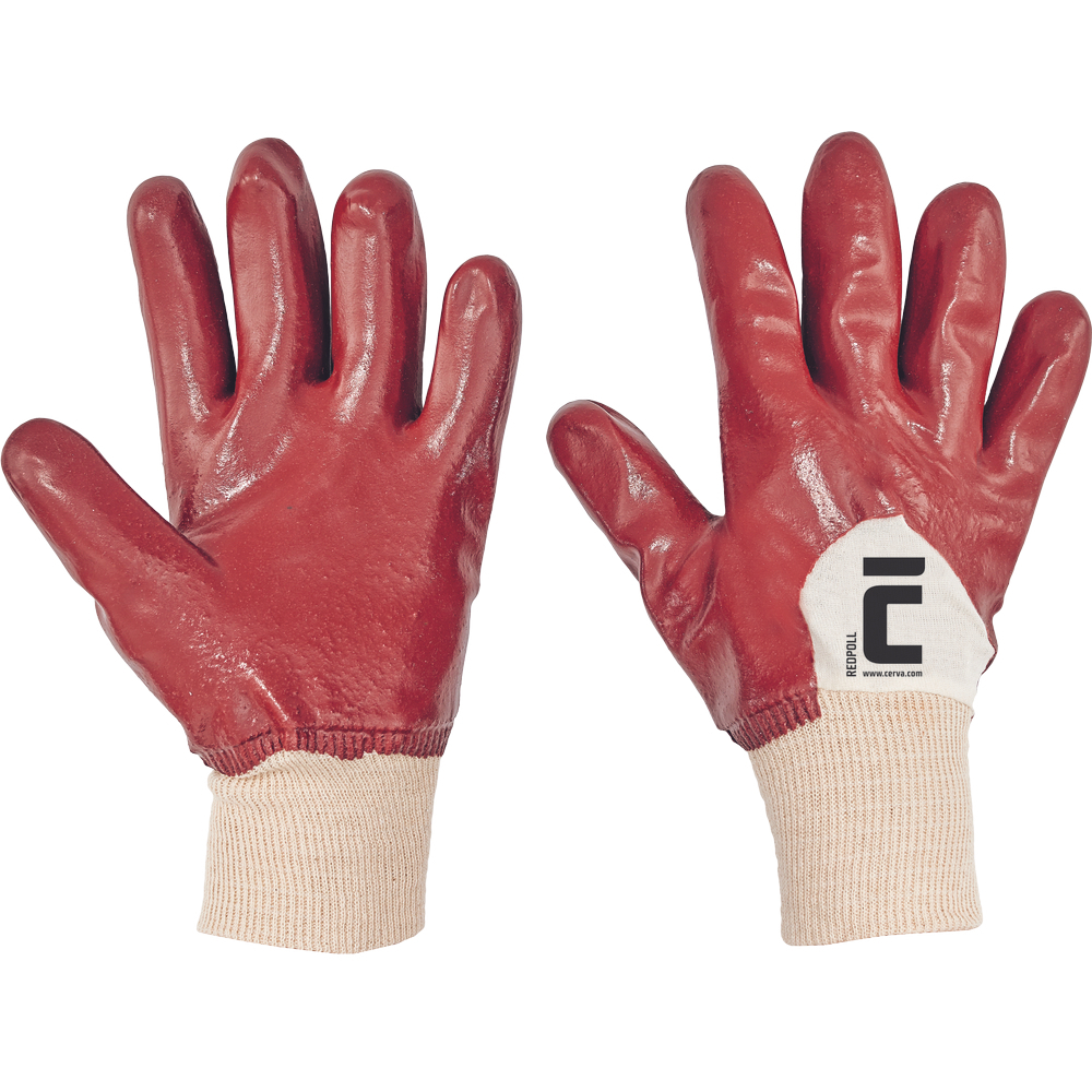 REDPOLL polomáčané rukavice v PVC - vel.10