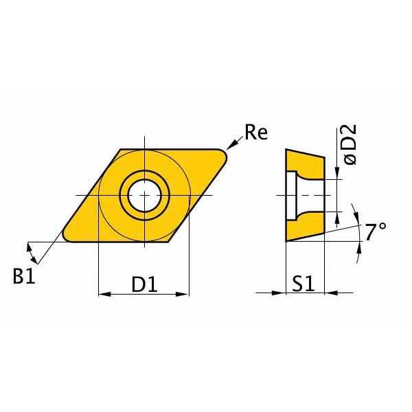 OPTIMUM Britové doštičky D/55°, 5 ks 3441281