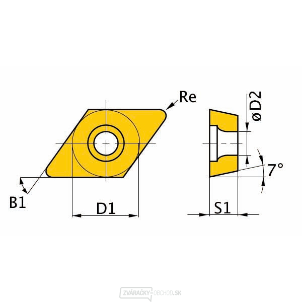 Břitové destičky DCMT11T304, 5 ks