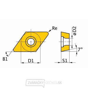 Břitové destičky DCMT11T304, 5 ks Břitové destičky DCMT11T304, 5 ks gallery main image