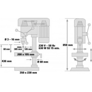 Vŕtačka stojanová BT-BD 701 Einhell Blue náhled