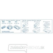 Závesná skrinka - 20xD + 20xE - modrá Náhľad