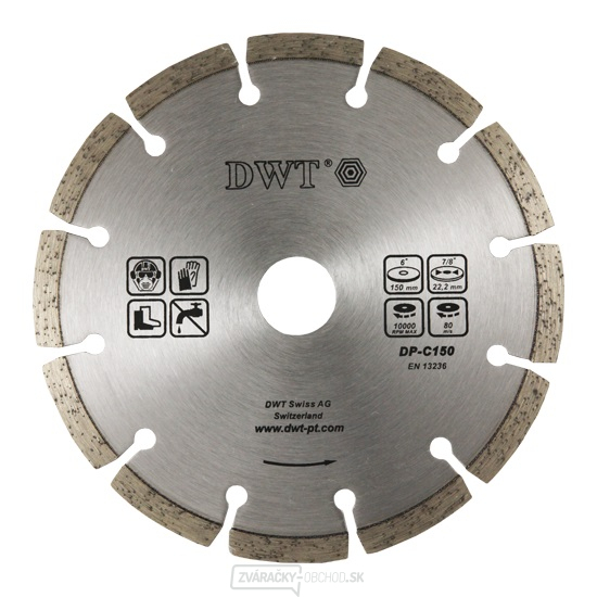 Diamantový segmentovaný kotúč 125 mm (abrazivní materiály)