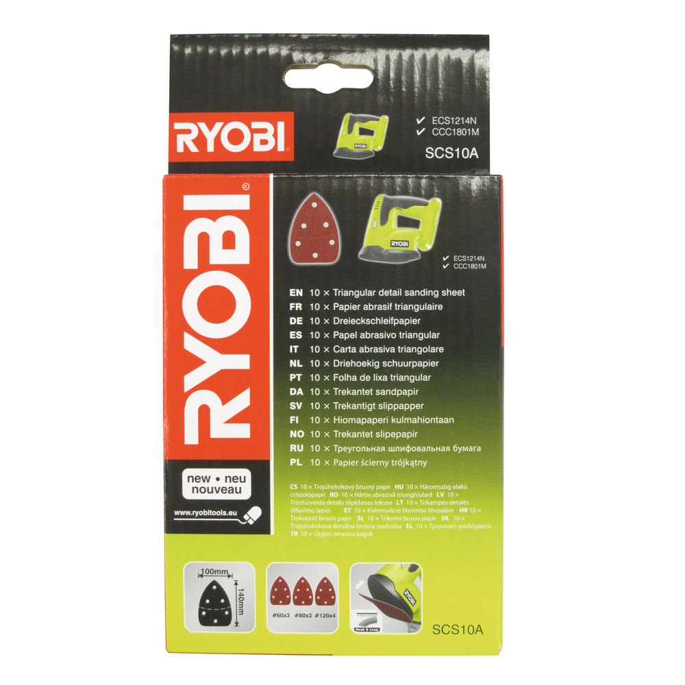 RYOBI SCS 10 A1 - sada brúsnych papierů pre ECS1214, CCC 1801 MHG 5132002675