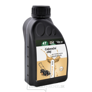 Celoročný olej Riwall pre 4-taktné motory (0.6l, SAE10W-30)