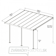 Sierra 4200 šedá 3 x 4,25 - hliníková (montovaná) pergola Sierra 4200 šedá 3 x 4,25 - hliníková (montovaná) pergola náhled