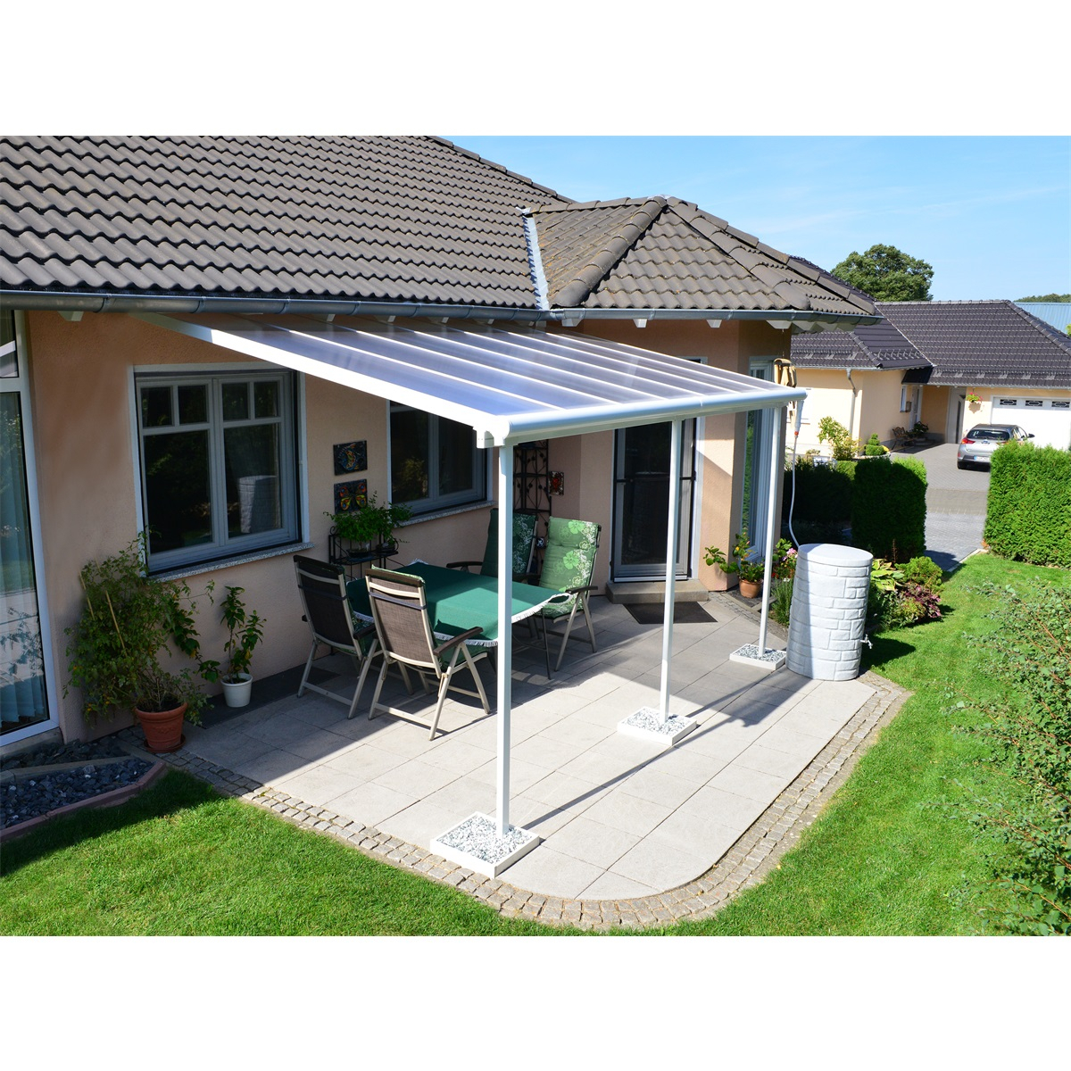 Sierra 4200 biela 3 x 4,25 - hliníková (montovaná) pergola Náhľad