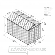 Skylight 6x10 hnědý - záhradný domek Náhľad