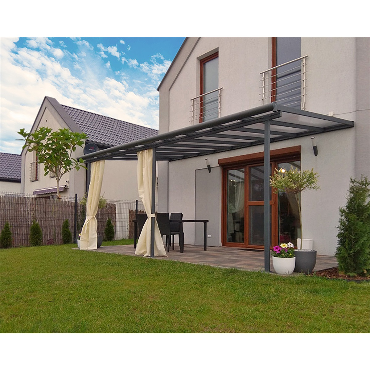 Sierra 5400 Antracit 3 x 5,46 - hliníková (montovaná) pergola Náhľad