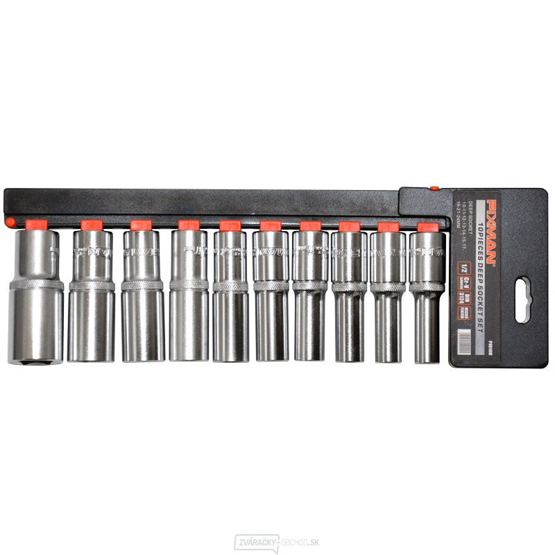 Sada dlouhých nástrčných 6-hranných hlavic 1/2"P4010M