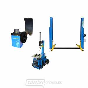 SET 2 ECONOMIC - Poloautomatická vyzúvačka TC01, vyvažovačka TW01 a dvojstĺpový zdvihák 3500kg gallery main image