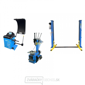 SET 2 PROFI - Automatická vyzúvačka TC02, vyvažovačka TW02 3D a dvojstĺpový zdvihák 4000kg PROFI gallery main image