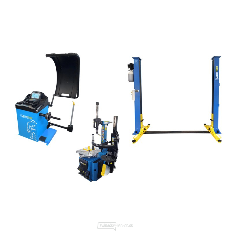 SET 2 MAXI - Automatická vyzúvačka TC03, vyvažovačka TW-02 3D a dvojstĺpový zdvihák 4000kg MAXI SET 2 MAXI - Automatická vyzúvačka TC03, vyvažovačka TW-02 3D a dvojstĺpový zdvihák 4000kg MAXI gallery main image