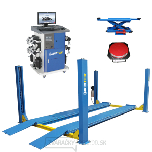 SET 5 ECONOMIC - Štvorstĺpový zdvihák 5000kg s přízdvihem a 8CCD senzorová geometrie G818